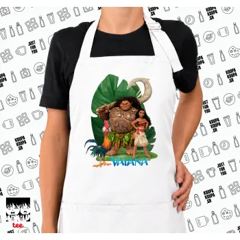 Vaiana, Ποδιά μακριά Σεφ ολόσωμη με τσέπες white (ΕΝΗΛΙΚΩΝ)