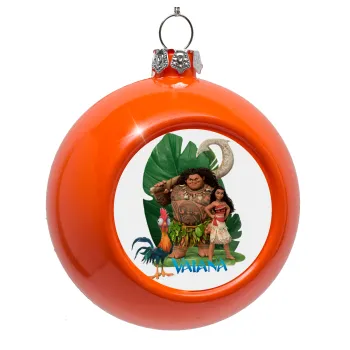 Vaiana, Orange Christmas tree ornament bauble 8cm