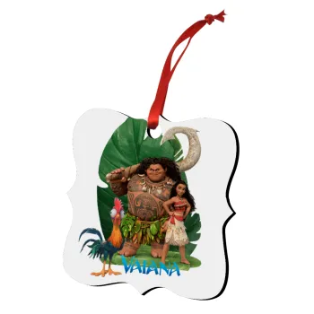 Vaiana, Christmas ornament polygon wooden 7.5cm