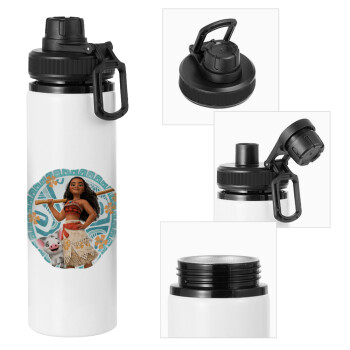 Moana, Metal water bottle with safety cap, aluminum 850ml