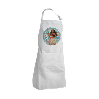Moana, Adult Chef Apron (with sliders and 2 pockets)