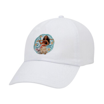 Moana, Καπέλο Baseball Λευκό (5-φύλλο, unisex)