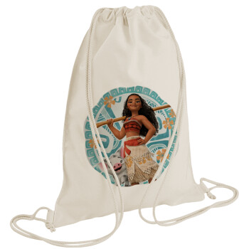 Moana, Backpack bag GYMBAG natural (28x40cm)