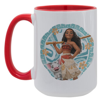 Moana, Κούπα Mega 15oz, κεραμική Κόκκινη, 450ml