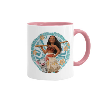 Moana, Mug colored pink, ceramic, 330ml