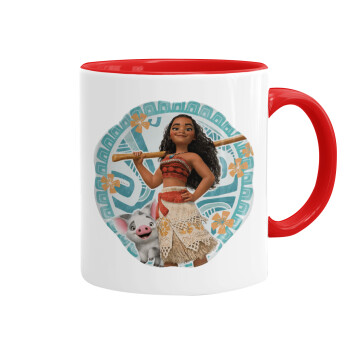 Moana, Mug colored red, ceramic, 330ml