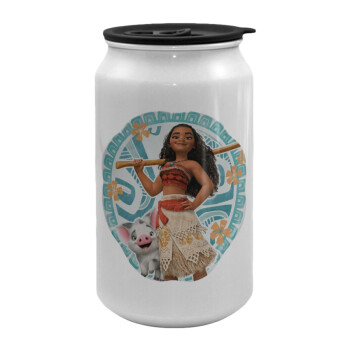 Moana, Κούπα ταξιδιού μεταλλική με καπάκι (tin-can) 500ml