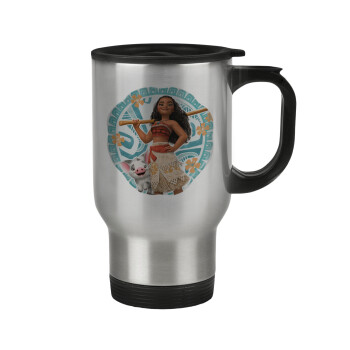 Moana, Κούπα ταξιδιού ανοξείδωτη με καπάκι, διπλού τοιχώματος (θερμό) 450ml