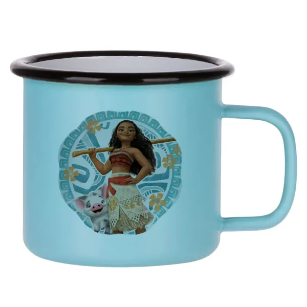 Moana — Κούπα Μεταλλική εμαγιέ ΜΑΤ σιέλ 360ml