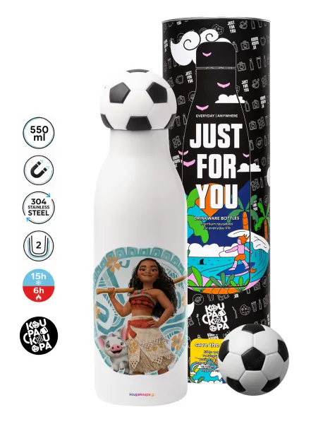 Moana — Soccer Metal mug thermos, double wall, 550ml