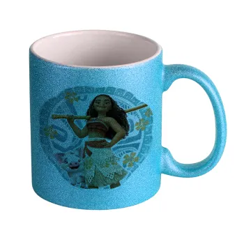 Moana, Κούπα Σιέλ Glitter που γυαλίζει, κεραμική, 330ml