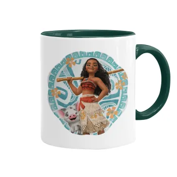 Moana, Mug colored green, ceramic, 330ml