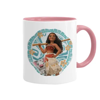 Moana, Mug colored pink, ceramic, 330ml