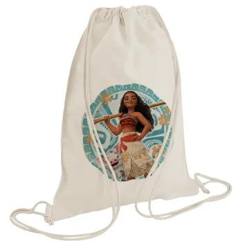 Moana, Τσάντα πλάτης πουγκί GYMBAG natural (28x40cm)