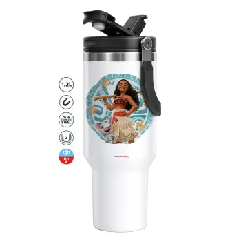 Moana, Mega Tumbler με καπάκι, διπλού τοιχώματος (θερμό) 1,2L