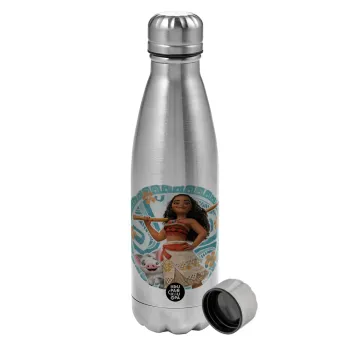 Moana, Metallic water bottle, stainless steel, 750ml