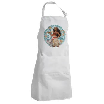 Moana, Adult Chef Apron (with sliders and 2 pockets)