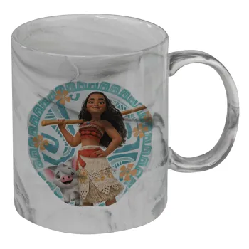 Moana, Κούπα κεραμική, marble style (μάρμαρο), 330ml