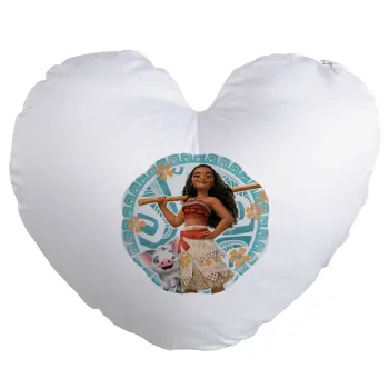 Moana, Μαξιλάρι καναπέ καρδιά 40x40cm περιέχεται το  γέμισμα