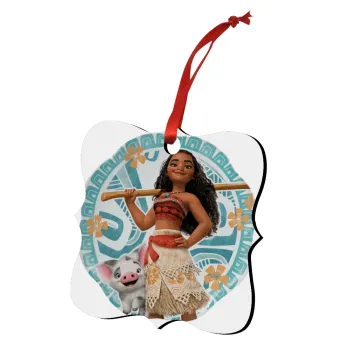 Moana, Christmas ornament polygon wooden 7.5cm
