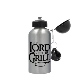 The Lord of the Grill, Μεταλλικό παγούρι νερού, Ασημένιο, αλουμινίου 500ml