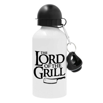 The Lord of the Grill, Metal water bottle, White, aluminum 500ml