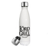 The Lord of the Grill, Μεταλλικό παγούρι θερμός Λευκό (Stainless steel), διπλού τοιχώματος, 500ml