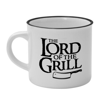 The Lord of the Grill, Κούπα κεραμική vintage Λευκή/Μαύρη 230ml