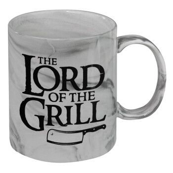 The Lord of the Grill, Mug ceramic marble style, 330ml