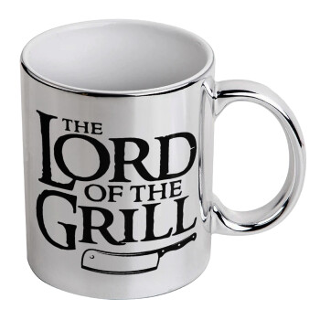 The Lord of the Grill, Mug ceramic, silver mirror, 330ml