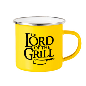The Lord of the Grill, Κούπα Μεταλλική εμαγιέ Κίτρινη 360ml