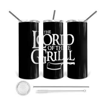 The Lord of the Grill, 360 Eco friendly ποτήρι θερμό (tumbler) από ανοξείδωτο ατσάλι 600ml, με μεταλλικό καλαμάκι & βούρτσα καθαρισμού