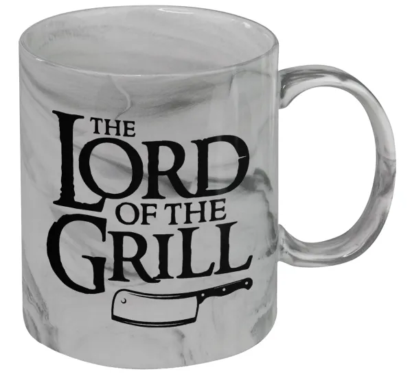 The Lord of the Grill — Κούπα κεραμική, marble style (μάρμαρο), 330ml