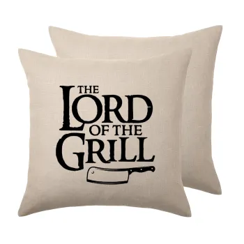 The Lord of the Grill, Μαξιλάρι καναπέ ΛΙΝΟ 40x40cm περιέχεται το  γέμισμα