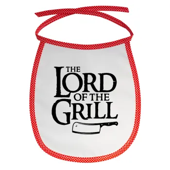 The Lord of the Grill, Σαλιάρα μωρού αλέκιαστη με κορδόνι Κόκκινη