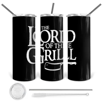 The Lord of the Grill, Tumbler stainless steel 600ml, with metal straw & cleaning brush