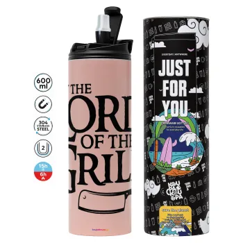 The Lord of the Grill, Tumbler stainless steel PINK 600ml