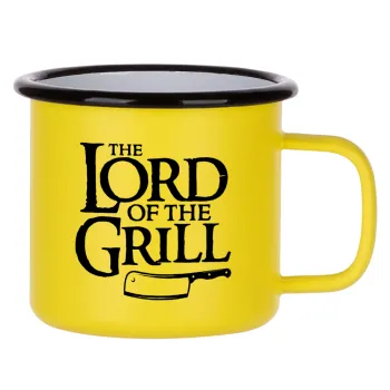 The Lord of the Grill, Metallic enamel MATT Yellow cup 360ml