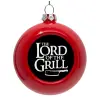 Red Christmas tree ornament bauble 8cm