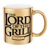 Mug ceramic, gold mirror, 330ml
