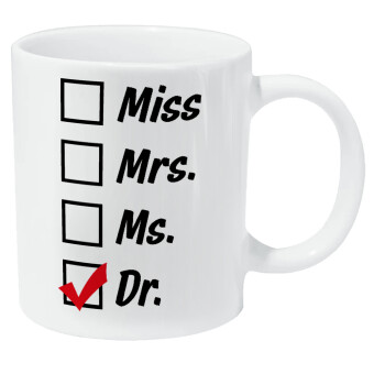 Miss, Mrs, Ms, DR, Κούπα Giga, κεραμική, 590ml