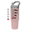 Pink color, 890ml (30oz) stainless Steel Tumbler with Handle
