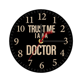 Trust me, i am (almost) Doctor, Ρολόι τοίχου ξύλινο plywood (20cm)