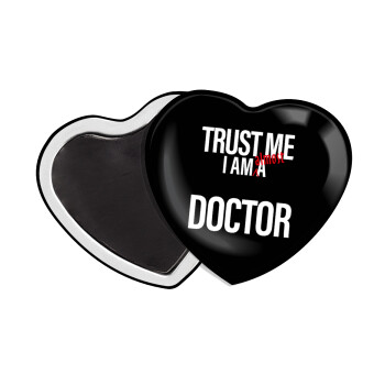 Trust me, i am (almost) Doctor, Μαγνητάκι καρδιά (57x52mm)