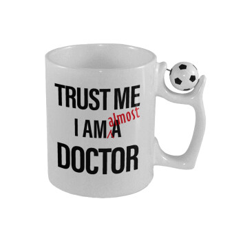 Trust me, i am (almost) Doctor, Κούπα με μπάλα ποδασφαίρου , 330ml