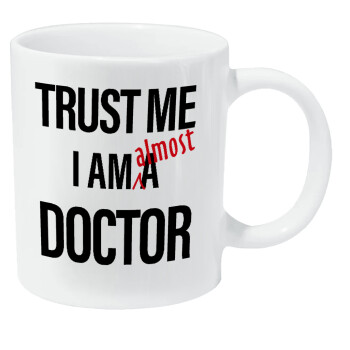 Trust me, i am (almost) Doctor, Κούπα Giga, κεραμική, 590ml