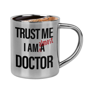 Trust me, i am (almost) Doctor, Κουπάκι μεταλλικό διπλού τοιχώματος για espresso (220ml)