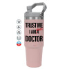 Pink color, 890ml (30oz) stainless Steel Tumbler with Handle
