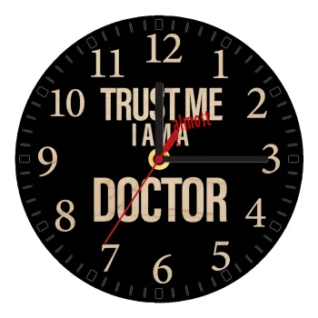 Trust me, i am (almost) Doctor, Ρολόι τοίχου ξύλινο plywood (20cm)