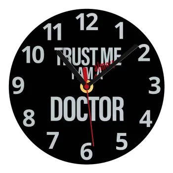 Trust me, i am (almost) Doctor, Ρολόι τοίχου γυάλινο (20cm)